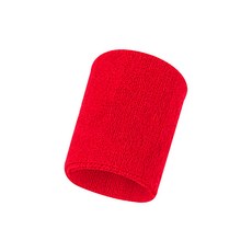 哆哆購 簡約純色運動護腕 吸汗毛巾 籃球羽毛球跑步護腕帶, 1個, 紅色