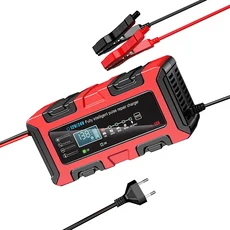 12V24V 10A5A Lifepo4 납 산성 AGM 젤 리튬 배터리 펄스 수리 충전을위한 7 단계 완전 자동 충전기, 01 EU Plug