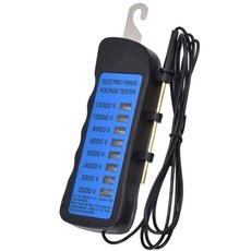 전기 울타리 테스터 12KV 최대 결함 감지기 및 전압계 8개의 네온 조명 농업용 전기 울타리용 비접촉 전압 감지기 가축 농장 정원용 배터리 없는 휴대용 도구