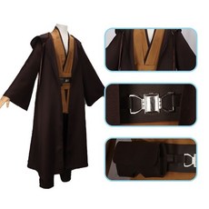星球大戰服裝 絕地武士服 安納金 星戰 西斯 cosplay服裝 披風套裝 高品質角色扮演服裝, 1個, 星球大戰咖啡色套裝,XL