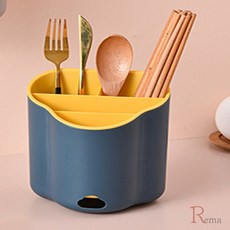 알리마바 물빠짐수저통 2개 숟가락젓가락통