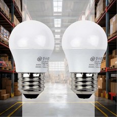 LED인지구 3W 볼조명 현관 화장실 전구 교체 램프, 주광색(형광등색)