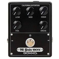 GOKKO Hi-Gain Box GK-34 - 5 9V DC 디스토션 페달 캘리포니아 메사 부기 앰프