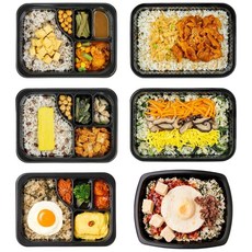 [광고심의완] 굿스푼 저당 당뇨도시락 3팩+저당 비빔밥 3팩 당뇨 임당식단 배달 6종세트 1555g (냉동), 1세트, 1.555kg
