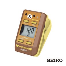 【SEIKO精工牌】代理商公司貨 日本 DM51 夾式電子節拍器 拉拉熊節拍器 拉拉熊 節拍器 電子節拍器, 棕色, 1個
