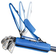 지칸디 경량 패브릭 골프백 골프클럽 캐리어 휴대용 미니 가방, 블루