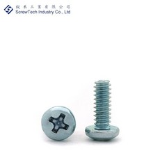 【銳禾】工廠直營 #6-32x9.5mm 盤頭/丸頭 十字槽 鍍鋅 特殊螺絲 PAI0600300H, 1個