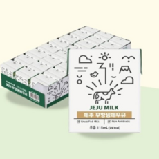제주우유 무항생제 우유, 24개, 115ml
