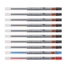 유니 스타일핏 리필심 0.38mm UMR-109-38, 흑8청1적1