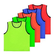 스포츠트라이브 축구 조끼 메쉬 스포츠 팀조끼 1개 축구유니폼 농구유니폼, 레드