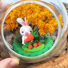 아이방 꾸미기 클레이 천연이끼 테라리움 만들기 만들기학습 손목 공작 6세 장난감