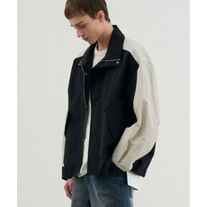 [국내매장정품] 드로우핏 DRAW FIT 컬러 포인트 윈드 브레이커 자켓 DFJK3106BK 140581