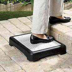 한행 현관디딤판 발판 발받침 발받침대 현관 출입구, 1개, 블랙 + 그레이 대형 50x40x9cm