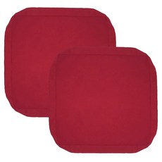 Oslimea 야외 쿠션 커버 교체용 61x61cm(24x24인치) 방수 파티오 가구 쿠션 시트 커버 2팩 탈착식 의자 패드 커버 딥 시트 백 쿠션용 탠