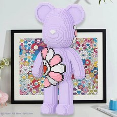 주토피아 주디 닉 50cm 세트 상품 나노블럭 조립 블록, 1개, 엑스트라 라지 68cm 퍼플 해바라기