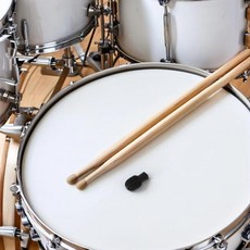 드럼스틱 연습 실리콘 소음 감쇠기 무소음 드럼 음소거 패드 감소 훈련 커버, 1개, 기본