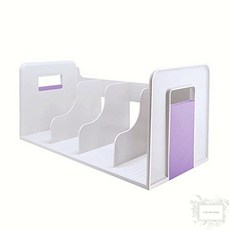 카파맥스 포인트 4단 책꽂이 아이보리 라벤더 책정리함 1개입
