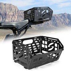 YIBEICO Ridstar Q20용 후면 자전거 바구니 - 카고 네트 및 방수 커버가 있는 접이식 대용량 마운트 알루미늄 바구니 쇼핑 외출 반려동물을 위한 대용량1609, YIBEICO Ridstar Q20용 후면 자전거 바구