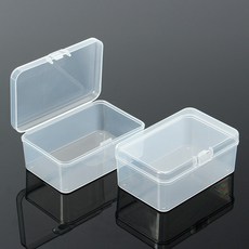 프라임마켓플러스 직사각 미니 플라스틱 수납케이스 2p세트 8.5cm 보관통