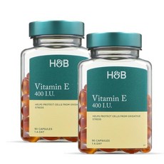 홀랜드앤바렛 비타민E 400IU 소프트젤 Holland & Barrett Vitamin E, 2개, 90정