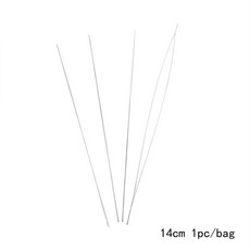 串珠針 開口針 穿珠工具 針珠穿線繩 珠寶製作利器, 1個, 長度約14cm【精美包裝一入】