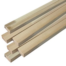 아이베란다 삼나무 집성목 폭 좁은 각재 패널 몰딩 두께 15mm, 5개, 15x30x800mm