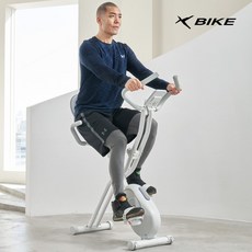 스포틀러 비밀 숀리 엑스바이크 E3 실내 자전거 유산소 운동 기구 바이크 가정용 접이식 헬스 사이클, 화이트