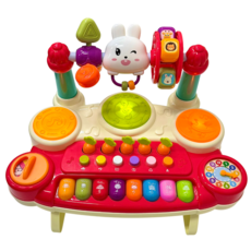 베베브 12가지 똑똑한 멀티 교육 키보드 장난감, 1개