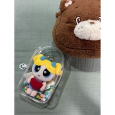 飛天小女警娃娃玩偶，卡通毛絨玩具，可愛造型擺件，兒童禮物首選, 天使泡泡+收納透明袋, 1個