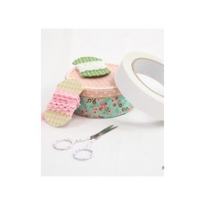 퀼트스타 프릴리 패브릭 테이프_25mm, 1개, 화이트