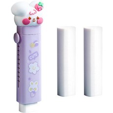 미적 지우개 - 고양이 발바닥 모양 지우개 접이식 가능 휴대용 귀여움 귀여운 연필 학교 사무실 문구용 고무 (퍼프플), 미적 지우개 - 고양이 발바닥 모양 지우개, 접이식 가