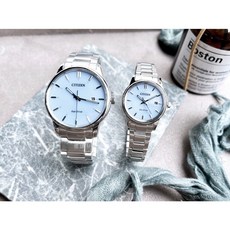 CITIZEN 星辰錶 光動能情侶對錶 BM6978-77L EW2318-73L