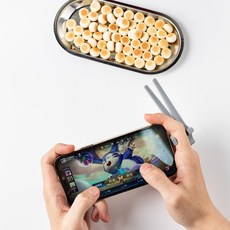 (2개세트) 최신상 게이밍젓가락 게이밍과자집게 스택티브 과자젓가락, 그레이 게이밍 젓가락 2개