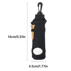 Silfrae 골프공 가방 홀더 캐리어 백 공 3개 및 티용(5개)