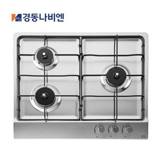 [전국설치] 경동 나비엔 매직 빌트인 3구 가스레인지 쿡탑 교체 설치 GRB-3303, LNG, GRB-3303 (건전지식)