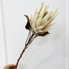 帝王花公主復古霸王花酒店家居裝飾花藝擺件樣板間絹花ins風家居, 1個, 大號米白4