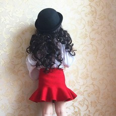 女童針織百褶裙