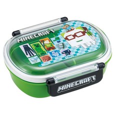MINECRAFT 26 柔軟午餐盒 360ml, 綠色, 1個