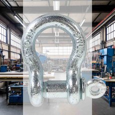 KBC 샤클 1/2인치 FBC 안전샤클 체인부속 산업용샤클 리깅샤클 하역샤클 볼트샤클