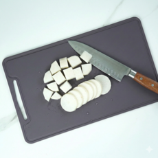 소노리떼 국산 실리콘 도마 파스텔 살균 열탕소독, 퍼플그레이, 1개