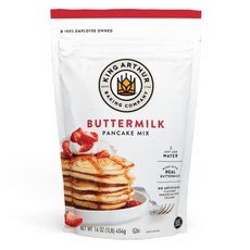 킹 아서 버터밀크 팬케이크 믹스 물만 추가 Non-GMO King Arthur Buttermilk Pancake Mix Just Add Water Sourced Non-GMO, 1개, 453g