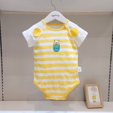 [아가방]강남점*디즈니베이비 귀여움으로 똘똘뭉친 푸 꿀단지 바디수트/안심무형광 면100%