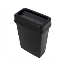 슬림 휴지통, 검정색, M형뚜껑포함, 50L, 1개