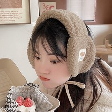 gamsung gallery 情感畫廊冬季小熊貼片舒適柔軟耳罩 S-Z013