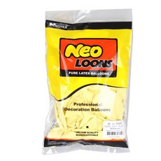 네오룬스 라운드 풍선 30cm x 50p, 파스텔 매트 옐로우, 1개