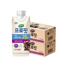 셀렉스 프로핏 완전단백질 모카 초콜릿 드링크 250ml 18개 건강한 간식 아침대용, 2세트
