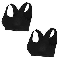 젝시나인 국산 면스판 노와이어 빅사이즈 스포츠브라 2P 세트 XNB9412