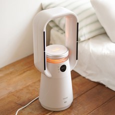 [26년형] 한경희 BLDC 가습기 겸용 타워형 날개없는 온풍기, 노랑, HP170