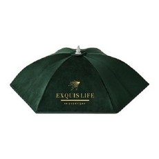 桃園出貨 廚房飯菜保溫罩子家用可摺疊蓋遮菜餐桌罩防蒼蠅防塵剩菜碗罩透氣, 墨綠大號【可蓋6-8盤菜】, 1個