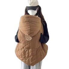 겨울 방한 방풍 담요 유모차 허리 의자 망토 아동용 두꺼운 커버 유모차방한, 80x85cm, 1개, D. 커피